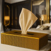 Luxurious Stylish Golden Tissue Box
