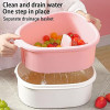 Fruit Cleaning Device Large Fruits Washing Spinner with Bowl Lid