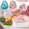Fruit Cleaning Device Large Fruits Washing Spinner with Bowl Lid