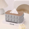 Nordic Modern Tissue Box With Wooden Lid