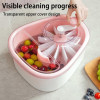 Fruit Cleaning Device Large Fruits Washing Spinner with Bowl Lid