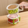 2 In 1 Fruit Strainer Container With Lid