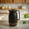 Luxury Black 1L Thermal Kettle – Gold Bird Handle Vacuum Insulated Flask